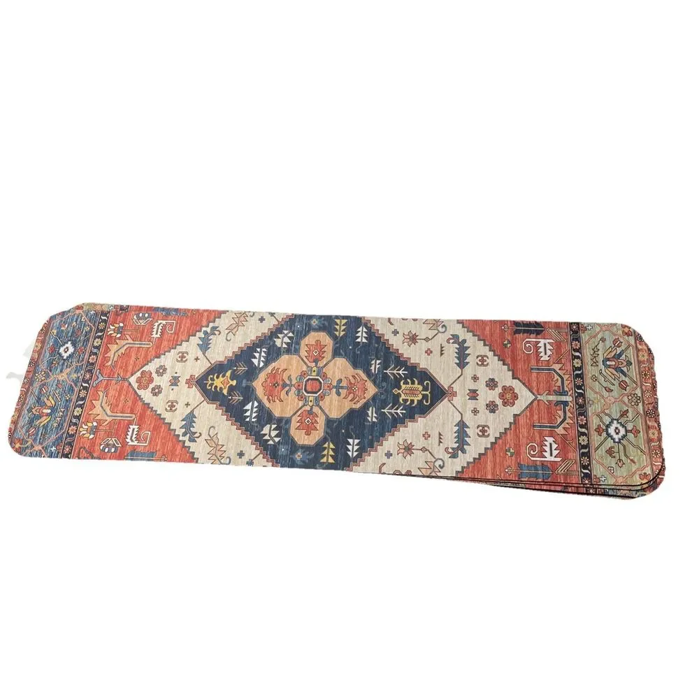 Non-Slip Carpet Stair Treads for Wooden Steps Set of 6 , 30''X8 geometric design